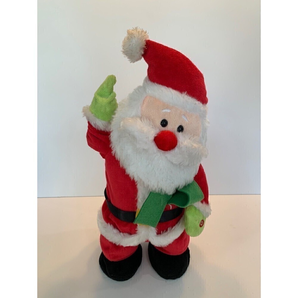 Gemmy Industries Animated Singing Sidestep Dancing Santa Claus Christmas 15"
